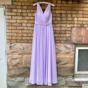 AW Bridal Lilac Bridesmaid Dress